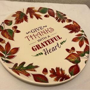 Hobby Lobby Cream Decorative Plate 12”